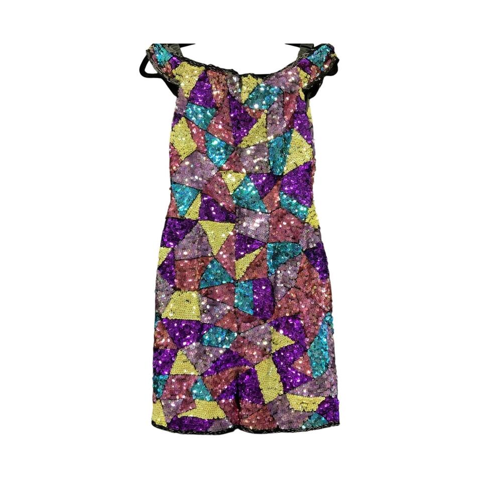 Vintage Y2K Sequin Bodycon Dress by Nadine